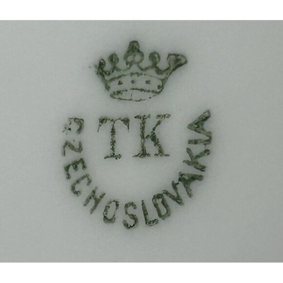 TK Thun Platter Large 16 1/8”L x 11 1/4”W Greek Key  Czechoslovakia VGUC - Picture 15 of 16